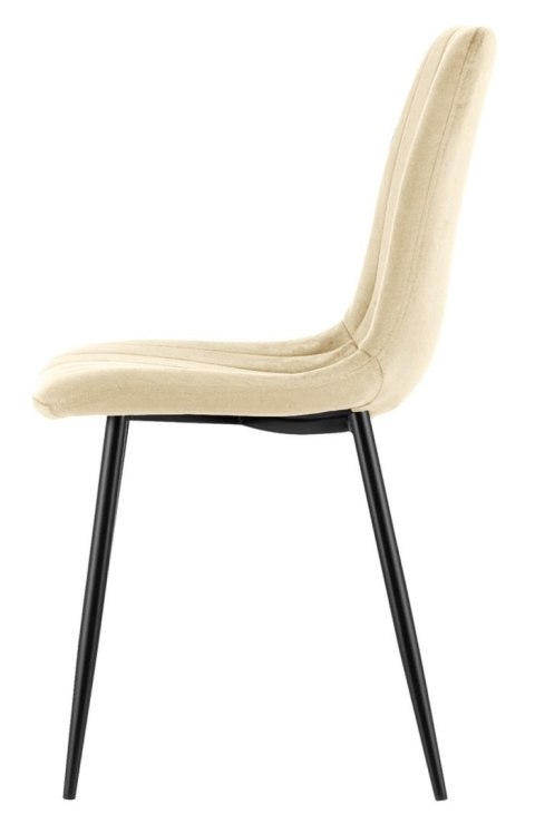 Lugano Krzesło tapicerowane AURORA VELVET BEIGE