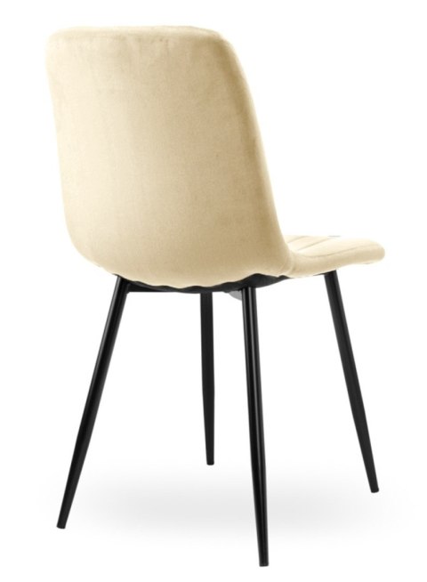 Lugano Krzesło tapicerowane AURORA VELVET BEIGE