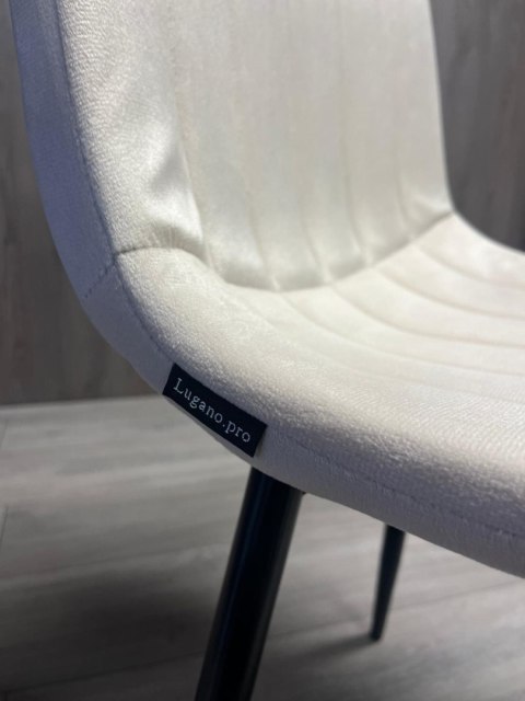 Lugano Krzesło tapicerowane AURORA VELVET BEIGE