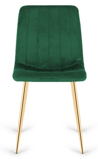 Lugano Krzesło tapicerowane AURORA VELVET GREEN GOLD