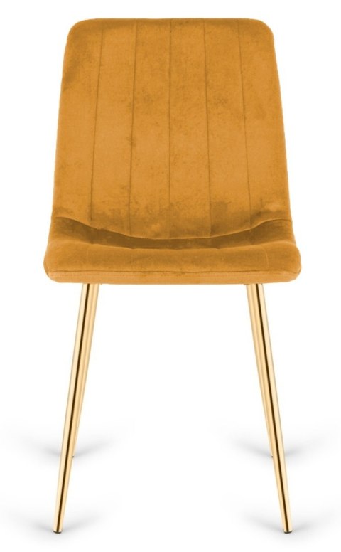 Lugano Krzesło tapicerowane AURORA VELVET HONEY GOLD