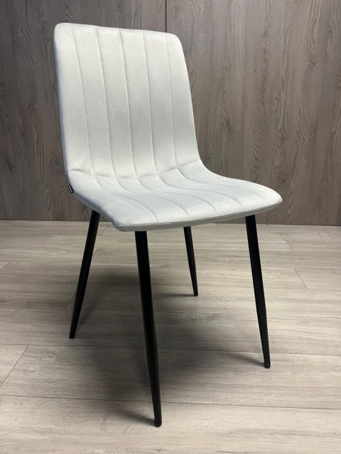 Lugano Krzesło tapicerowane AURORA VELVET LIGHT GREY
