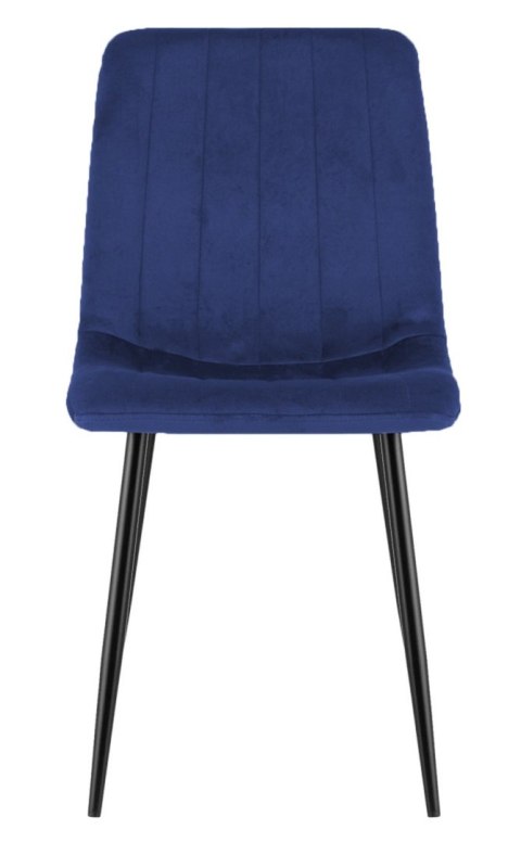 Lugano Krzesło tapicerowane AURORA VELVET NAVY BLUE