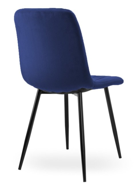 Lugano Krzesło tapicerowane AURORA VELVET NAVY BLUE