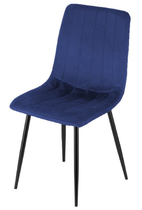 Lugano Krzesło tapicerowane AURORA VELVET NAVY BLUE