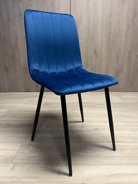 Lugano Krzesło tapicerowane AURORA VELVET NAVY BLUE