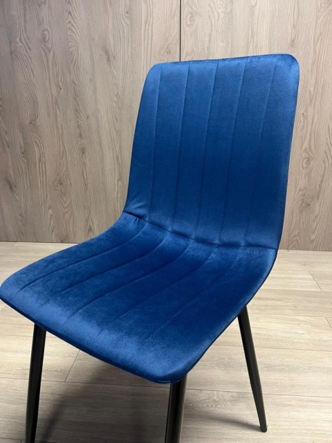 Lugano Krzesło tapicerowane AURORA VELVET NAVY BLUE