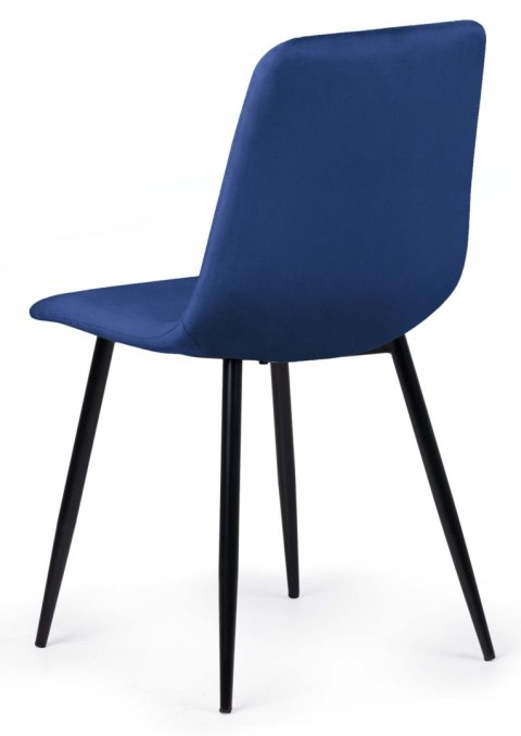 Lugano Krzesło tapicerowane TRIO VELVET BLUE