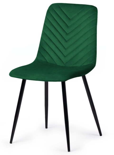 Lugano Krzesło tapicerowane TRIO VELVET GREEN