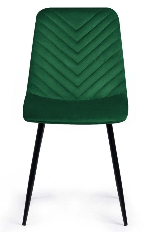 Lugano Krzesło tapicerowane TRIO VELVET GREEN