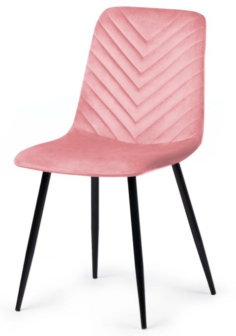 Lugano Krzesło tapicerowane TRIO VELVET PINK