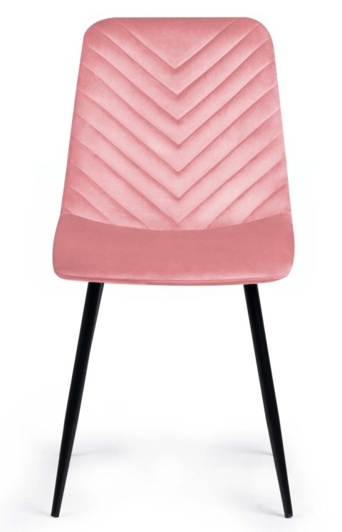 Lugano Krzesło tapicerowane TRIO VELVET PINK