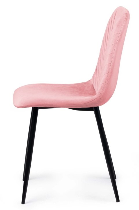 Lugano Krzesło tapicerowane TRIO VELVET PINK