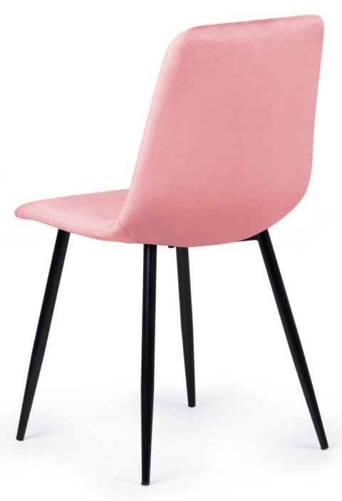 Lugano Krzesło tapicerowane TRIO VELVET PINK