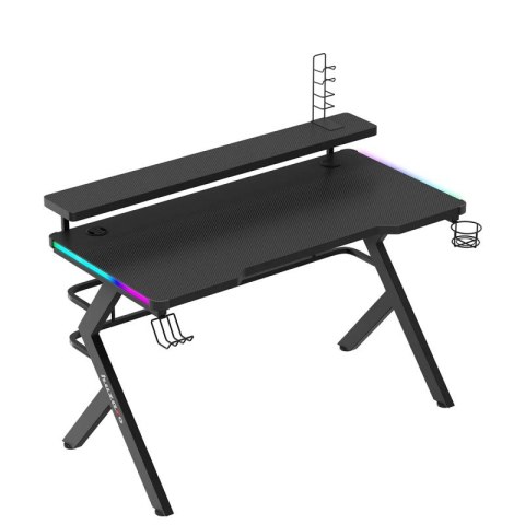 Biurko gamingowe Hero 5.0 RGB Black 120 cm