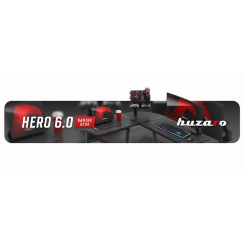 Biurko gamingowe narożne Hero 6.0 Black 147 cm