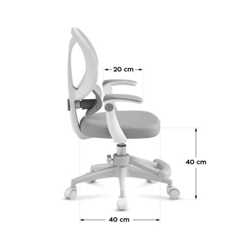 Fotel obrotowy dla dziecka Junior 4.5 Grey