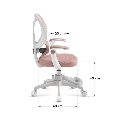 Fotel obrotowy dla dziecka Junior 4.5 Pink