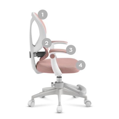 Fotel obrotowy dla dziecka Junior 4.5 Pink