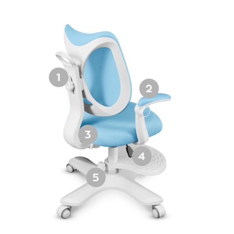 Fotel obrotowy dla dziecka Junior 4.6 Blue