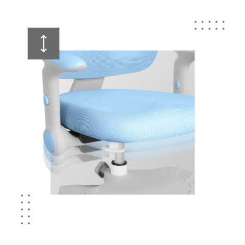 Fotel obrotowy dla dziecka Junior 5.0 Blue