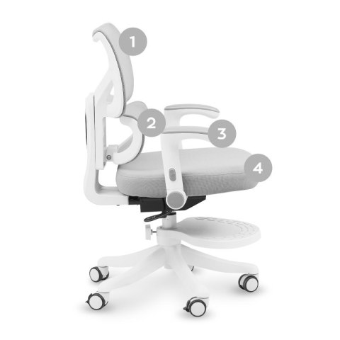 Fotel obrotowy dla dziecka Junior 5.3 Grey
