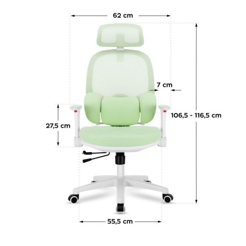 Fotel obrotowy dla dziecka Junior 6.3 Green