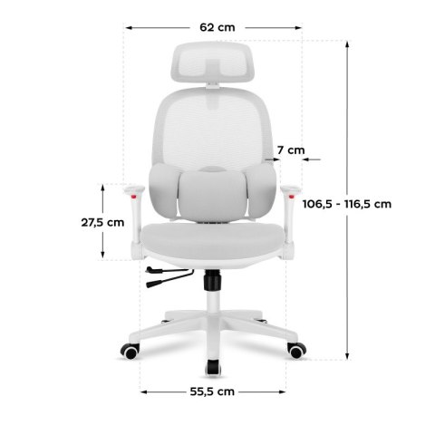 Fotel obrotowy dla dziecka Junior 6.3 Grey