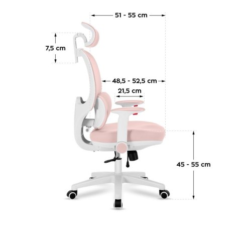 Fotel obrotowy dla dziecka Junior 6.3 Pink