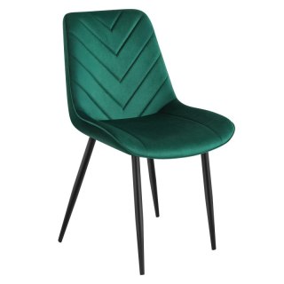 Krzesło welurowe Prince 3.0 Green