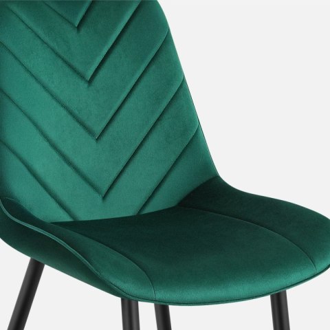 Krzesło welurowe Prince 3.0 Green