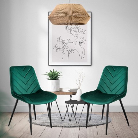 Krzesło welurowe Prince 3.0 Green