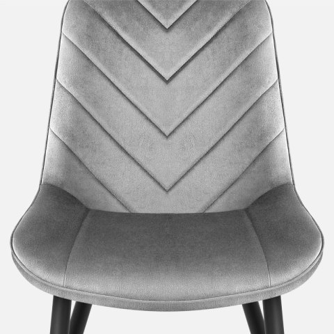 Krzesło welurowe Prince 3.0 Grey