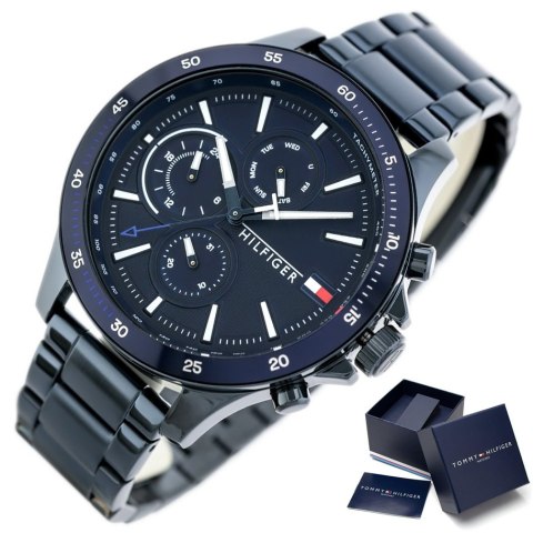 Tommy Hilfiger ZEGAREK MĘSKI TOMMY HILFIGER 1791720 BANK (zf022b)