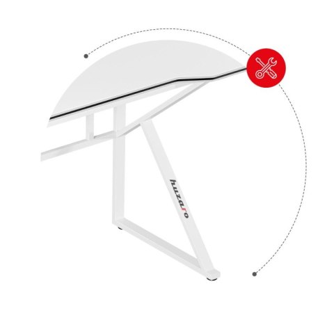 Biurko gamingowe Hero 1.6 White 120 cm