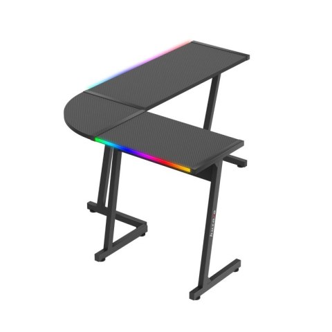 Biurko gamingowe narożne Hero 6.0 RGB Black 147 cm