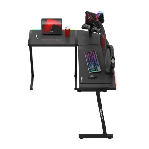 Biurko gamingowe narożne Hero 6.0 RGB Black 147 cm