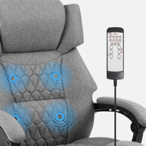Fotel biurowy z masażem Boss 6.0 Grey