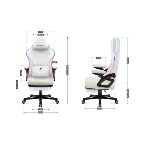 Fotel gamingowy Force 4.6 RGB White Mesh