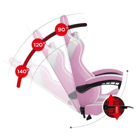 Fotel gamingowy Force 4.7 Pink Mesh