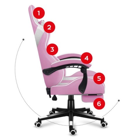 Fotel gamingowy Force 4.7 Pink Mesh