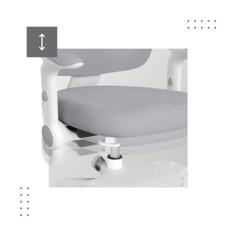 Fotel obrotowy dla dziecka Junior 5.0 Grey