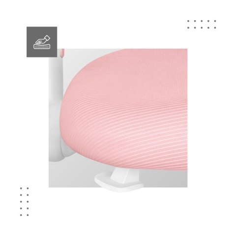 Fotel obrotowy dla dziecka Junior 5.0 Pink