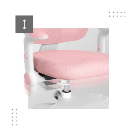 Fotel obrotowy dla dziecka Junior 5.0 Pink