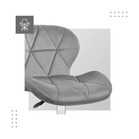 Krzesło obrotowe welurowe Future 3.0 Grey Velur