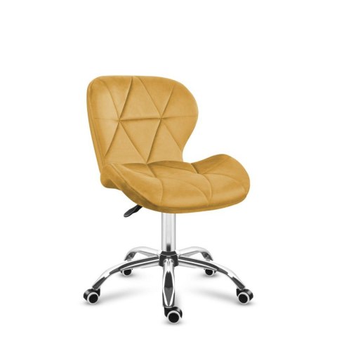 Krzesło obrotowe welurowe Future 3.0 Mustard Yellow