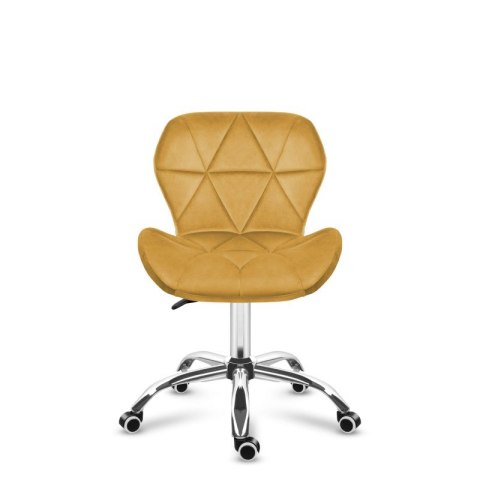 Krzesło obrotowe welurowe Future 3.0 Mustard Yellow
