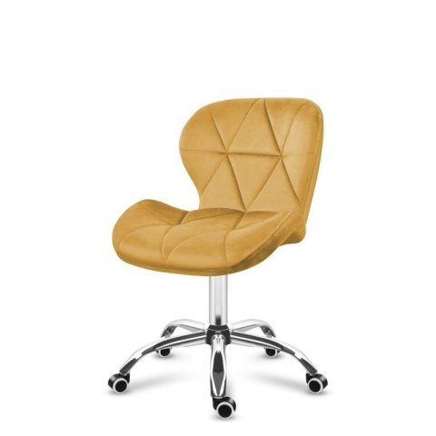 Krzesło obrotowe welurowe Future 3.0 Mustard Yellow