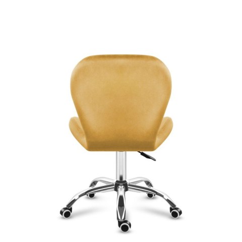 Krzesło obrotowe welurowe Future 3.0 Mustard Yellow