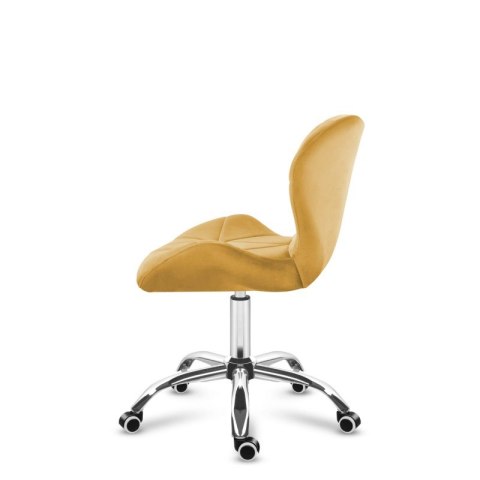 Krzesło obrotowe welurowe Future 3.0 Mustard Yellow